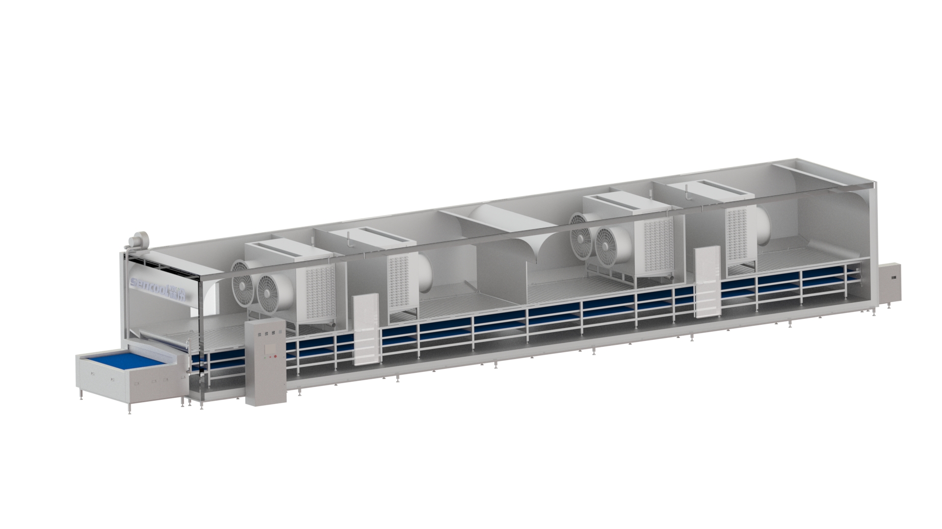 隧道網(wǎng)帶速凍機